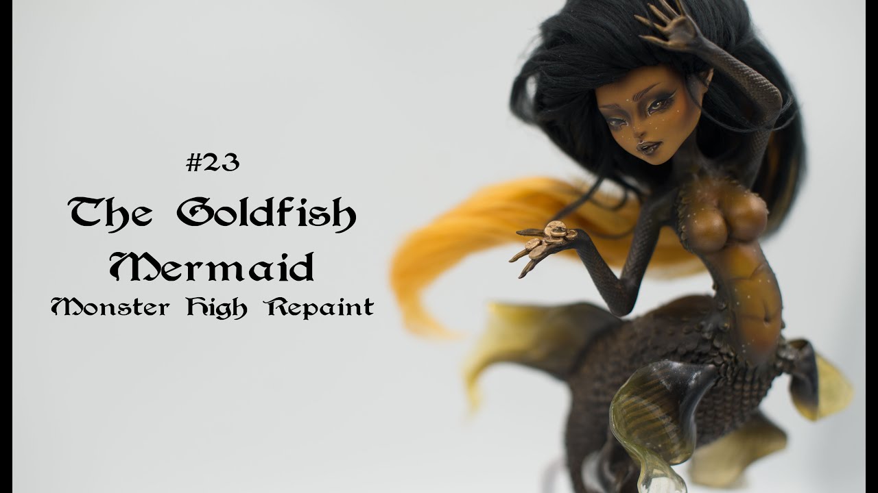 The Goldfish Mermaid - make a wish... OOAK Monster High repaint