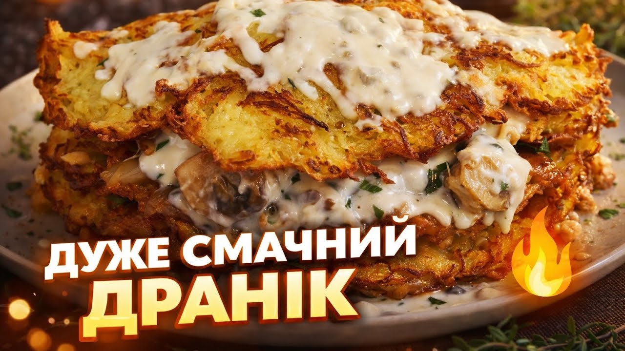 ❤️‍🔥Секретний дранік з начинкою 🥔 Гриби + м’ясо = любов з першого шматочка! ❤️‍🔥❤️‍🔥❤️‍🔥