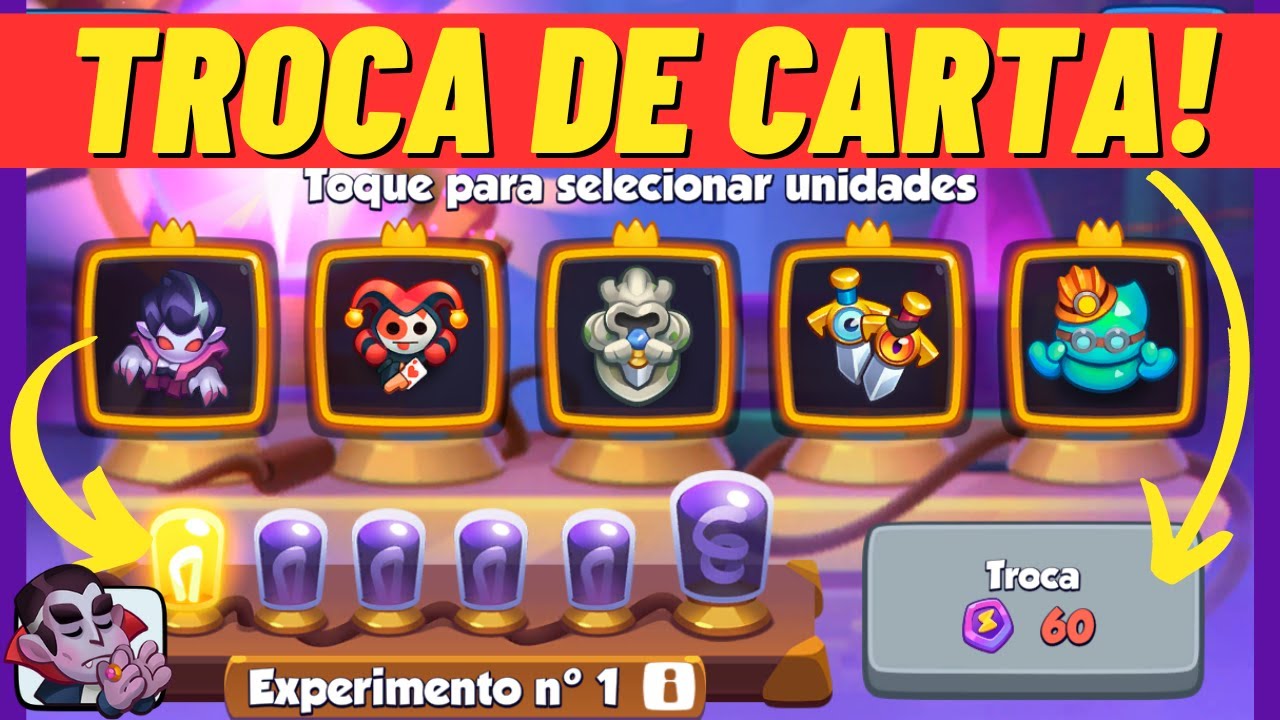 Rush Royale - Como trocar cartas!!! | EXPERIMENTOS | Português PT-BR