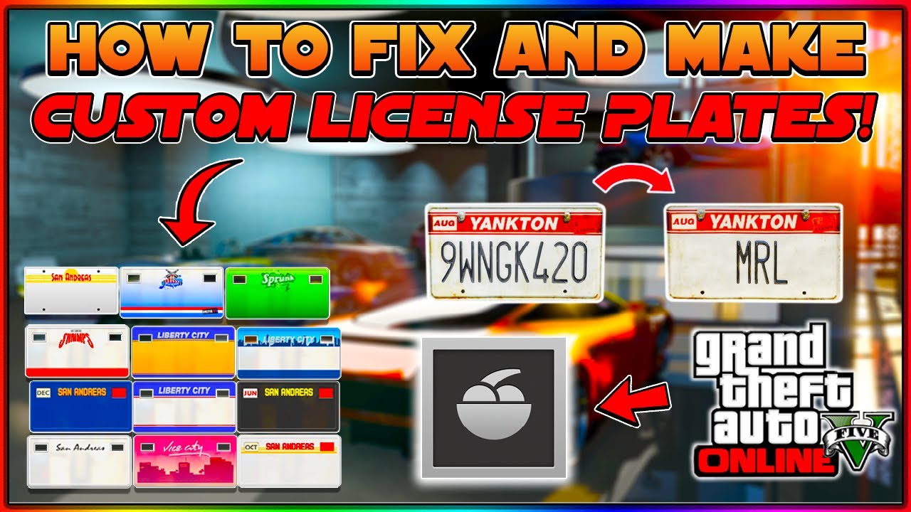 HOW TO FIX AND MAKE CUSTOM LICENSE PLATES IN GTA 5 ONLINE! (Make Custom Plates 2026)