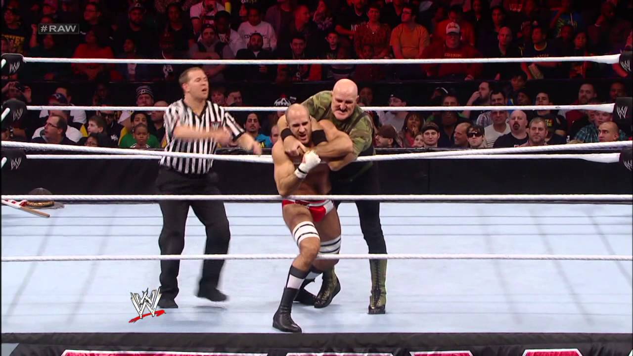 Sgt. Slaughter vs. Antonio Cesaro - Champion's Choice U.S. Championship Match: Raw, Dec. 31, 2012