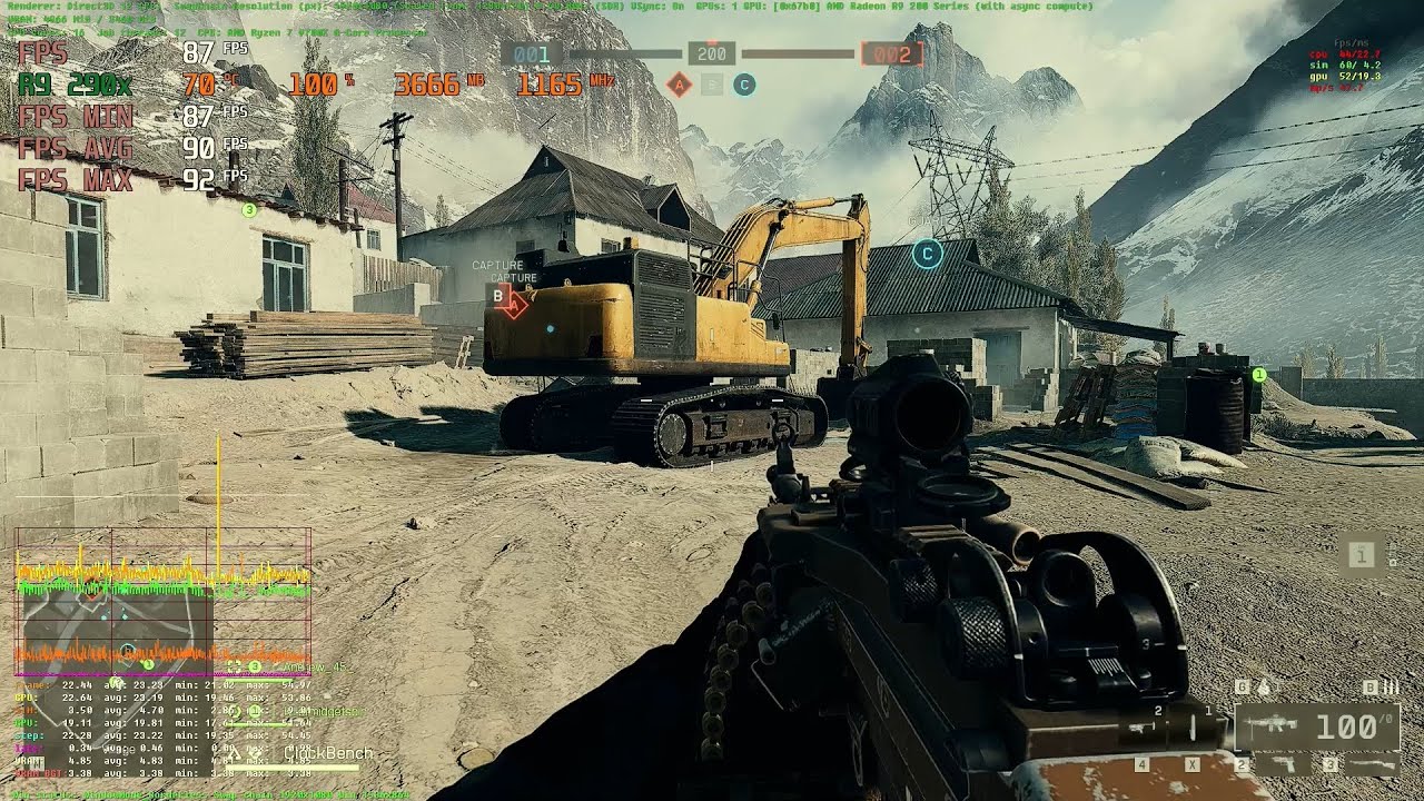 AMD R9 290x 4GB VS Battlefield 6 BETA FSR Q FG More Potato GPU Action
