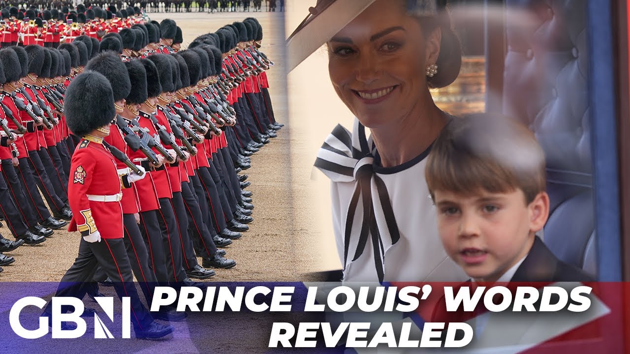 Prince Louis' words to Princess Kate on Trooping the Colour REVEALED by lip reader