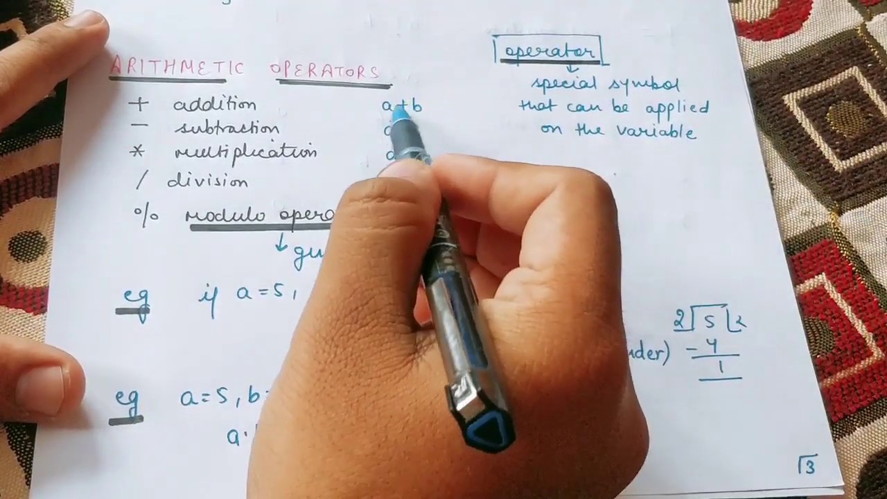 Lecture-2 Arithmetic Operators, Relational Operators and Math functions in C with programs