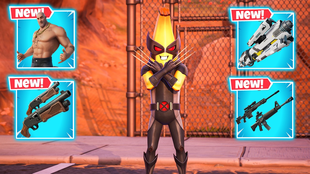X-FORCE PEELVERINE vs NEW!! MYTHIC'S CHALLENGE ( NEW! Fortnite Chapter 7 Season 1 )