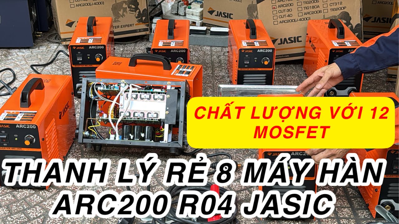 🔴Bán rẻ 8 máy hàn 12mosfet Arc 200 Jasic R04 mới 100% -BH 18 tháng