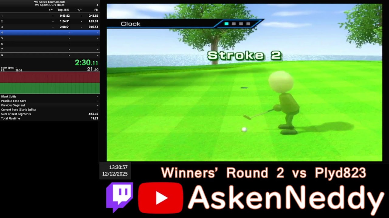 Wii Sports 9 Holes Tournament III: Winners' Round 2 vs Plyd823