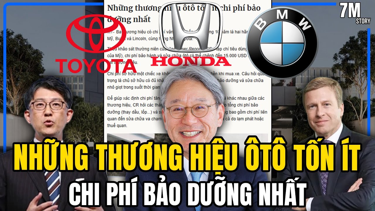 NHỮNG THƯƠNG HIỆU ÔTÔ TỐN ÍT CHI PHÍ BẢO DƯỠNG NHẤT