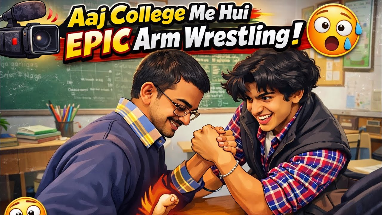 Aaj College Me Ki Arm wrestling 😅