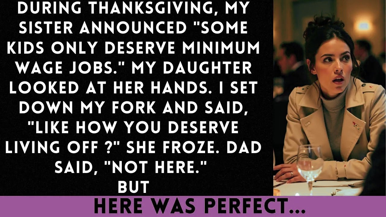 During Thanksgiving, My Sister Announced 