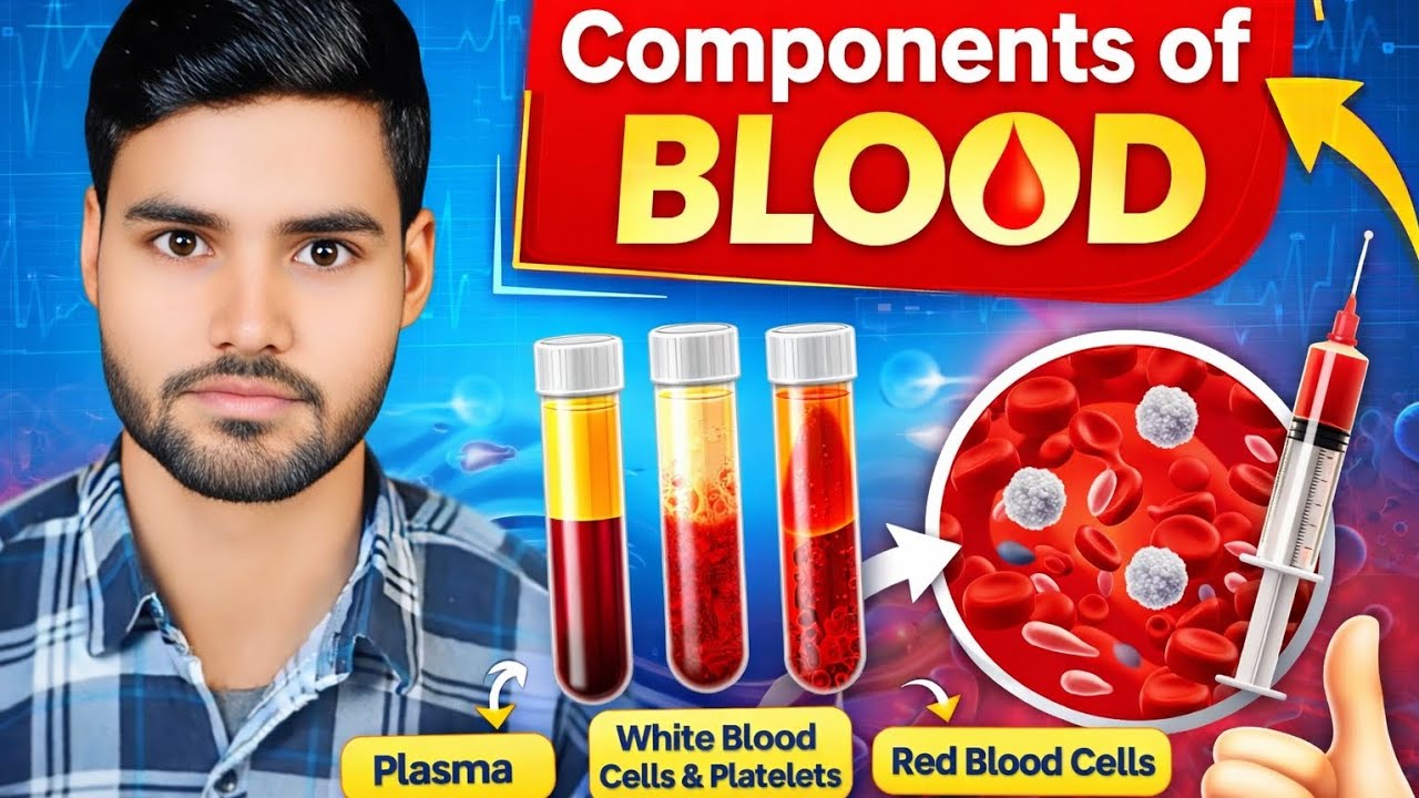 👉 Components of Blood Explained | RBC WBC Platelets Plasma | Human Blood #viralshorts #education 