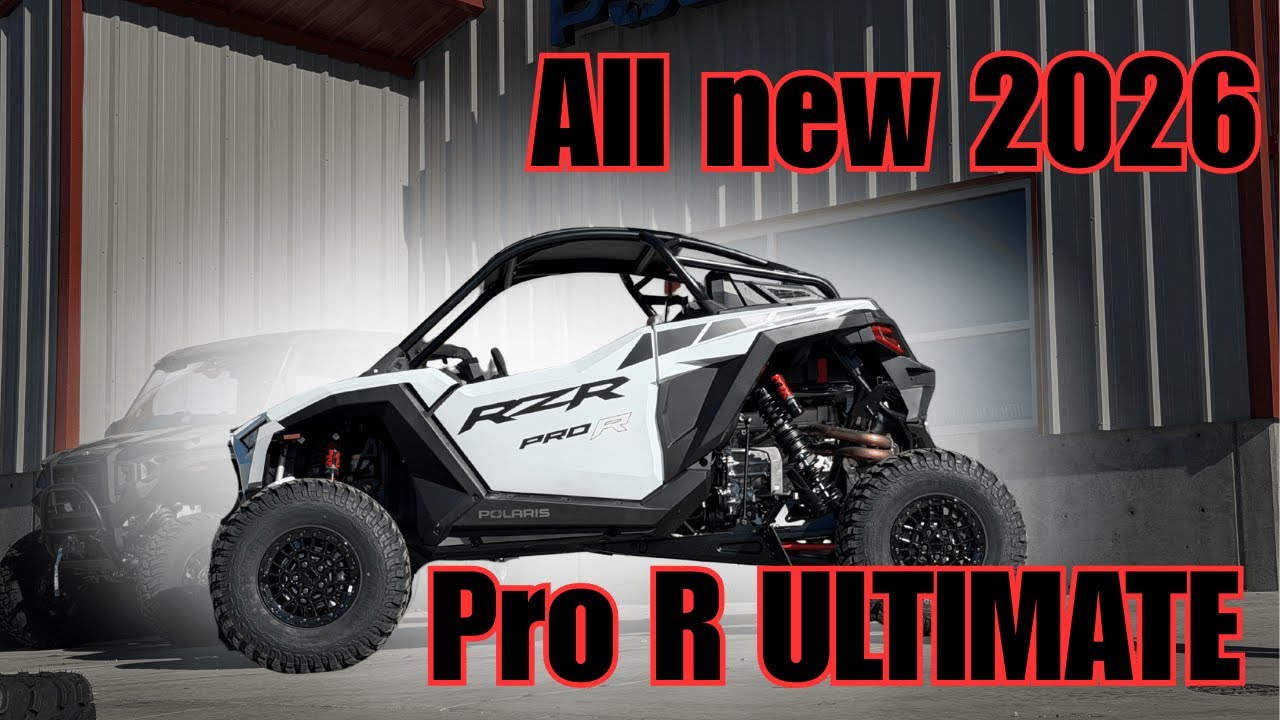 Самый крутой серийный UTV на Земле - 2026 Pro R Ultimate белого цвета.