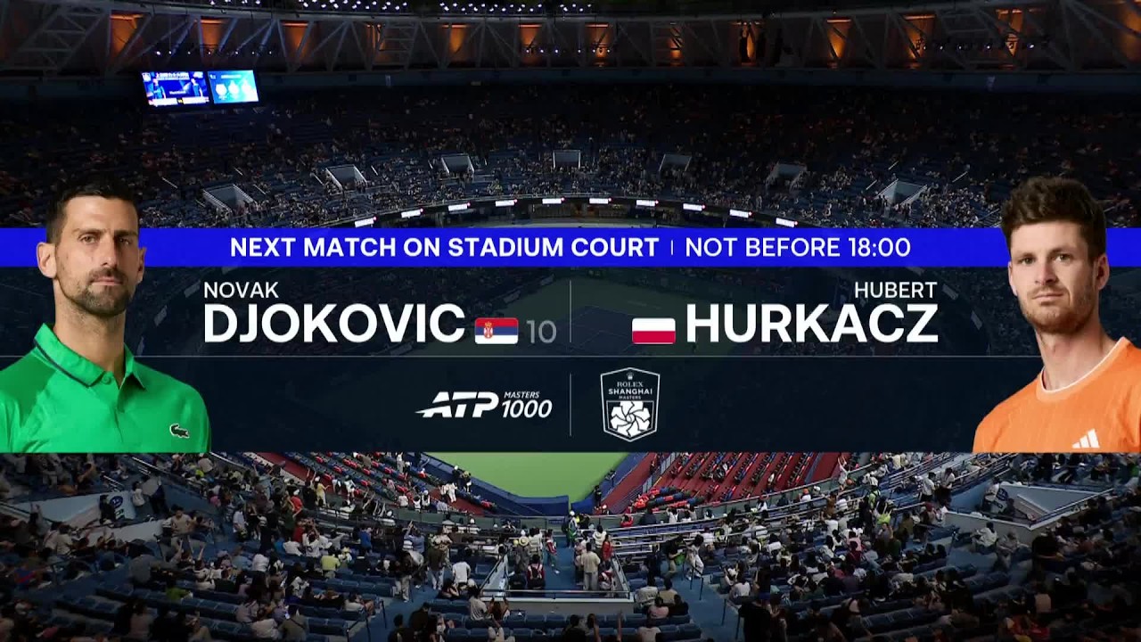 SKR&Oacute;T MECZU: HUBERT HURKACZ - NOVAK DJOKOVIC | TURNIEJ ATP W SZANGHAJU