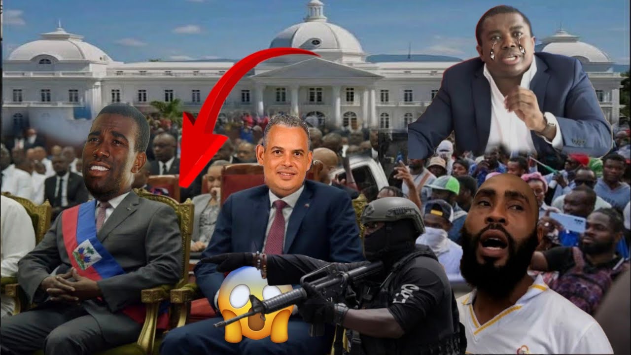 12FÉV ANTANT GY PHILIPPE  AVÈK PM DIDIER FILS AIMÉ SOUKE PEYIA ARAB FÈL OLIGAK YO PANIKE PÈP LA SOVE