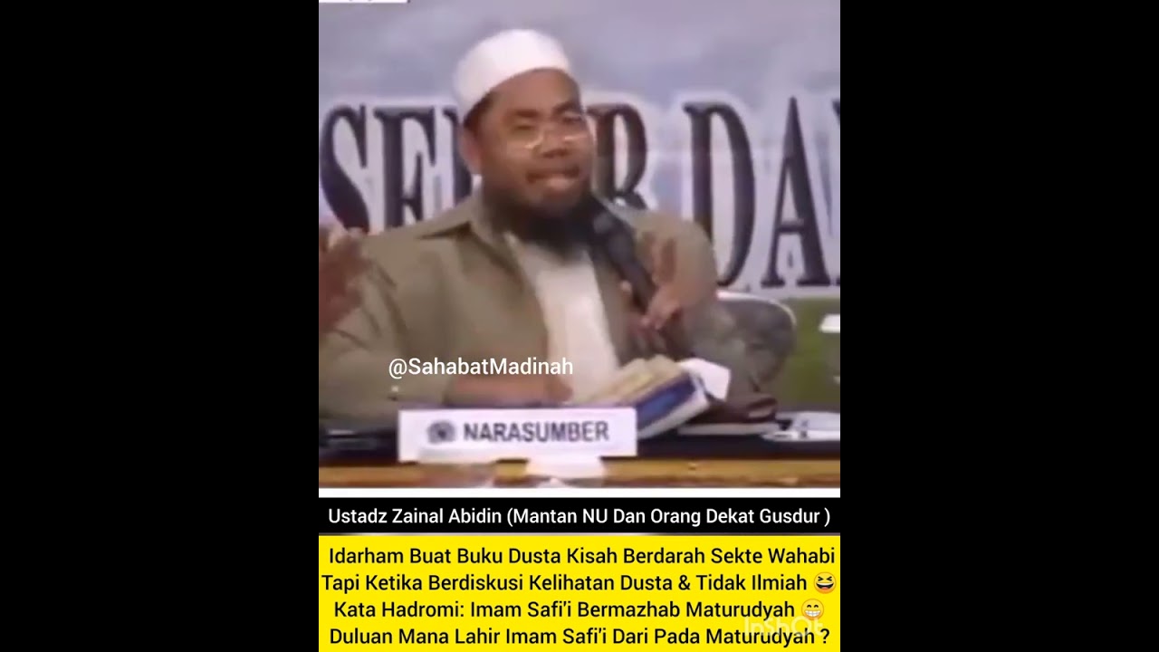 Kiai Hadromi : Ketika Diskusi Dgn Ustadz Zainal Abidin (Mantan NU) Kelihatan Dusta&Tidak Ilmiah 📔