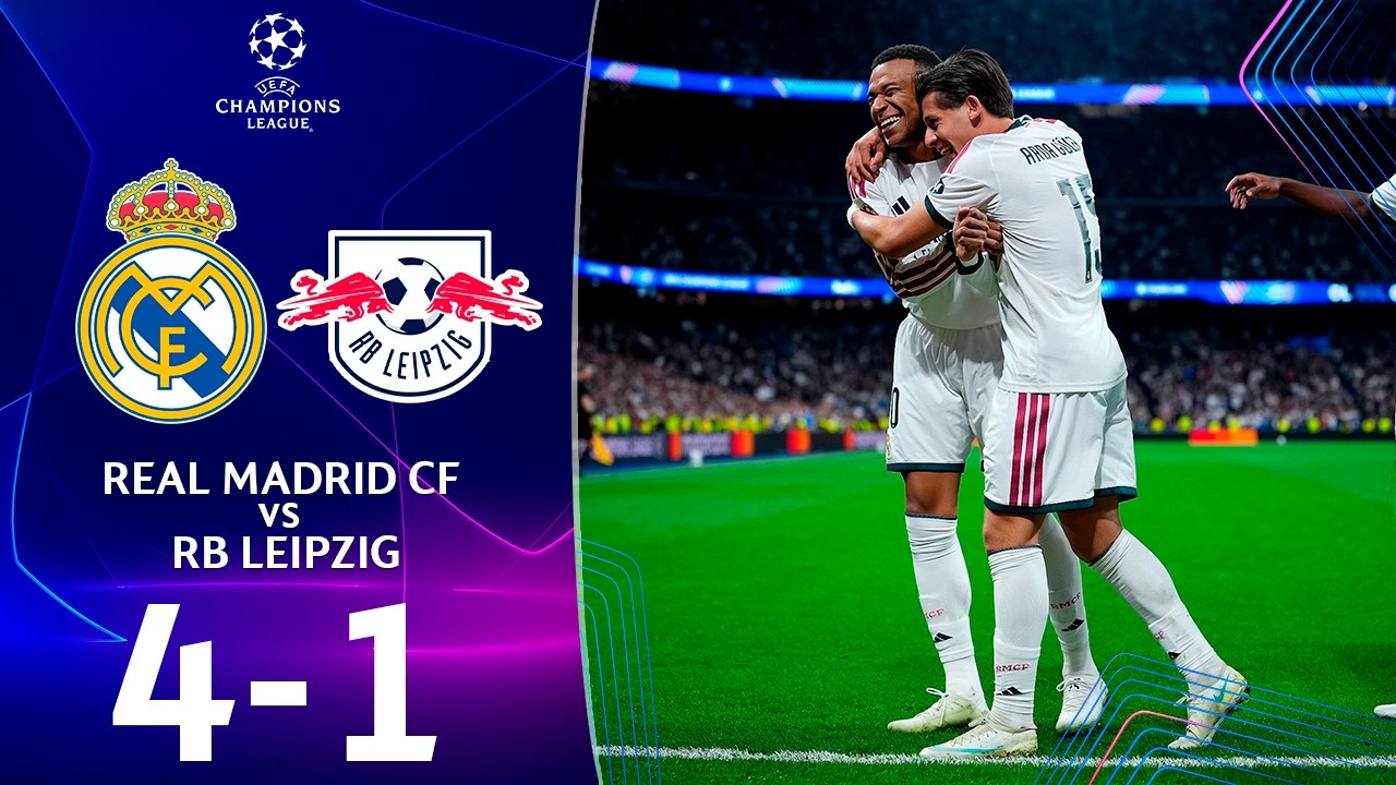 Real Madrid Leipzig | 4-1 | R&eacute;sum&eacute; | UEFA Champions League 2026/27 | leipzig real madrid