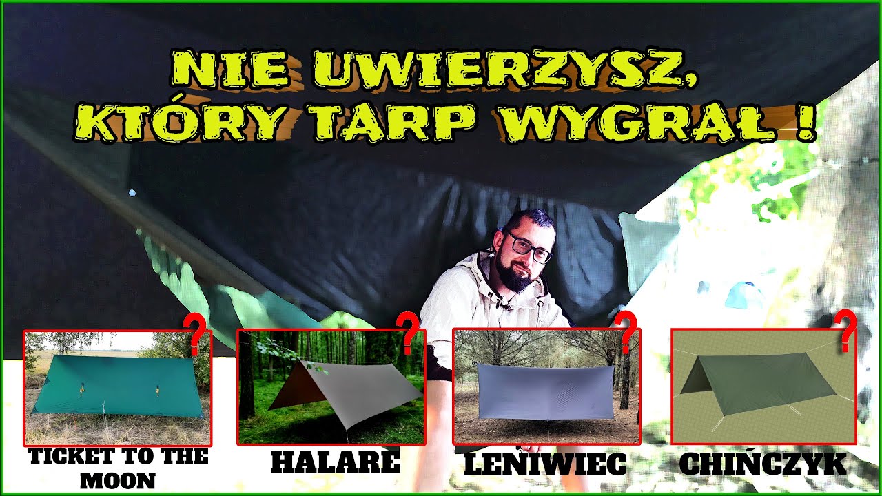 Wielki Test Tarpów część.3 - Niesamowite rozwiązania aby ochronić Cię przed deszczem !