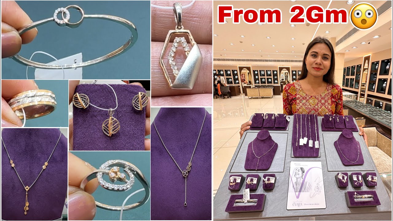 OMG😳 Beautiful Platinum Jewellery| Kalyan Jewellers Platinum Ring/Chain/Necklace/Bracelet/Pendant
