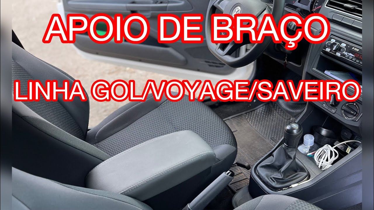 Apoio de braço linha Gol Voyage Saveiro (Não Universal) @Apoios Gyn