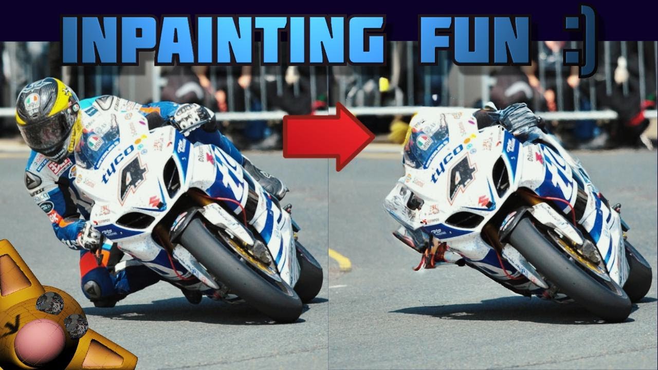 Inpainting with latent-diffusion