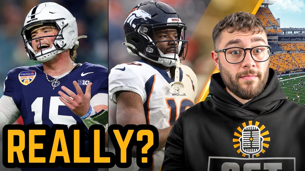 Steelers Land Broncos Weapon in Mock Trade | Penn State QB Drew Allar OUT!?