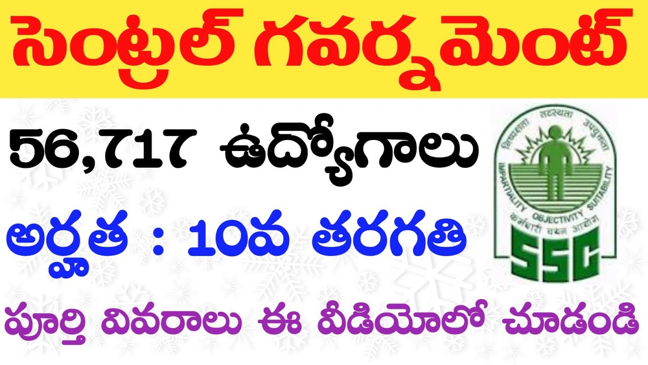 SSC GD Constable Notification 2018 in Telugu | SSC 2018-2019 Calendar Released | job search