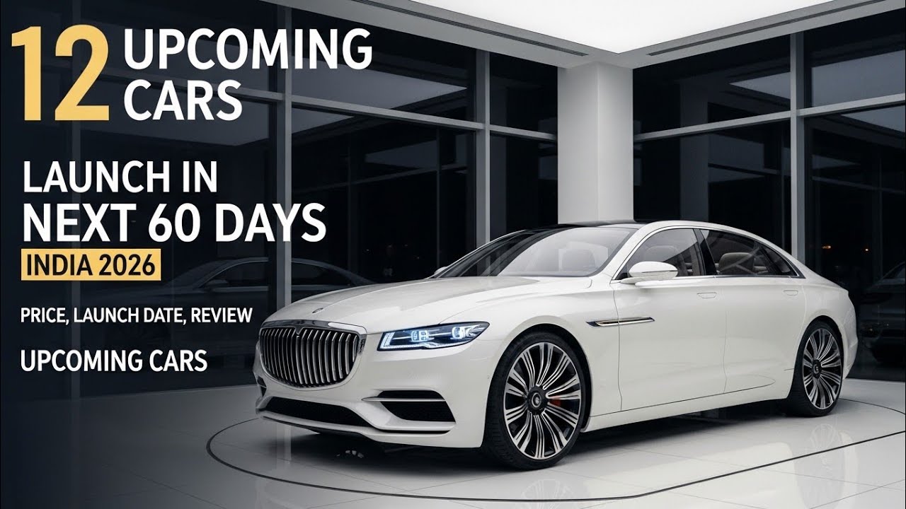 भारत में अगले 60 दिनों में लॉन्च होने वाली 12 दमदार कारें 2026 | कीमत, फीचर्स और रिव्यू” 🚗🔥