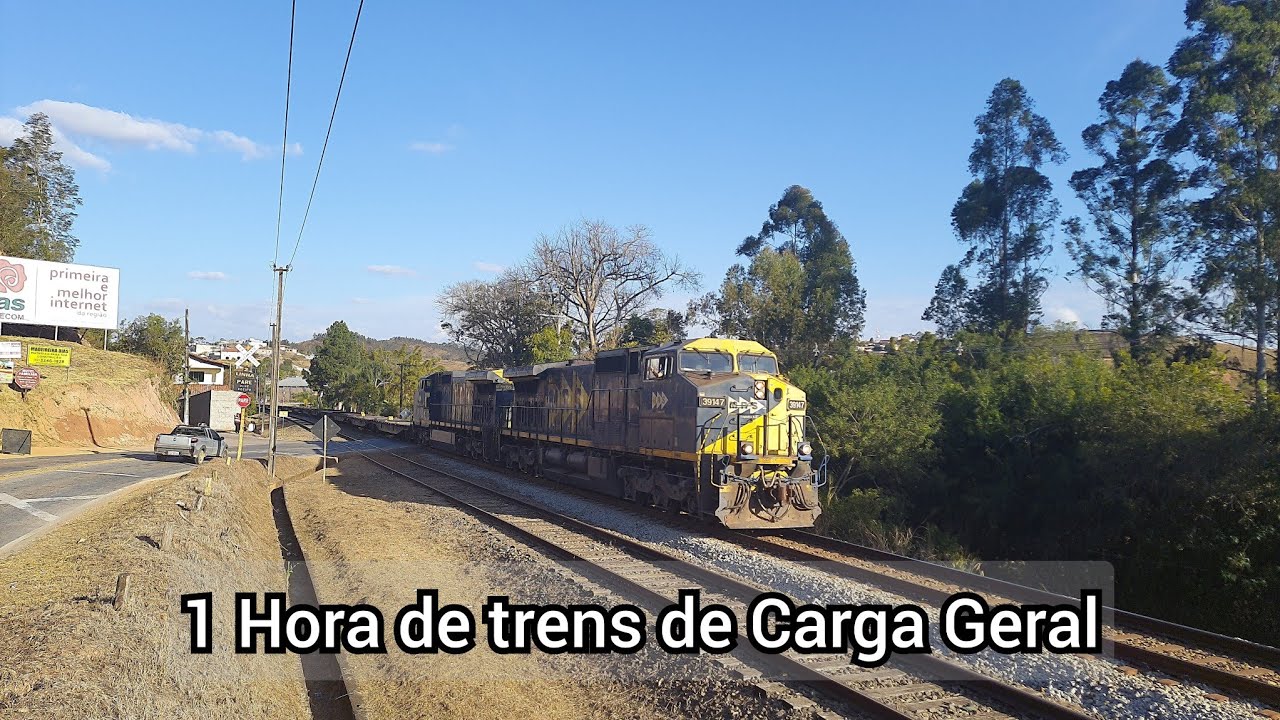 1 Hora de trens de Carga Geral! (MRS logística)