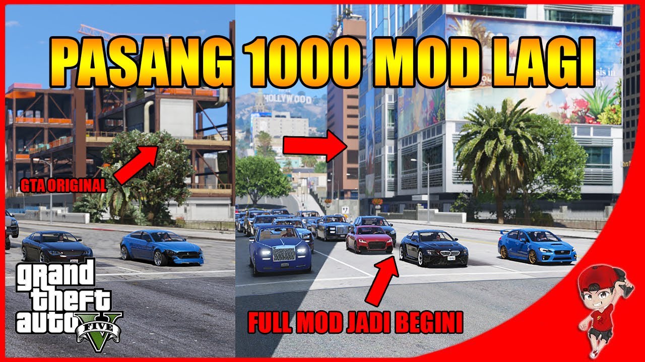 KEREN !! REVIEW 1000 MOD DI GTA 5 ! KAYA DUNIA ASLI ! - GTA 5 EKSPERIMEN