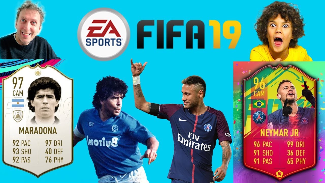 La mia prima partita FIFA ULTIMATE TEAM FUT19 con MARADONA, NEYMAR, SANCHEZ, MANDZUKIC, PEPE REINA