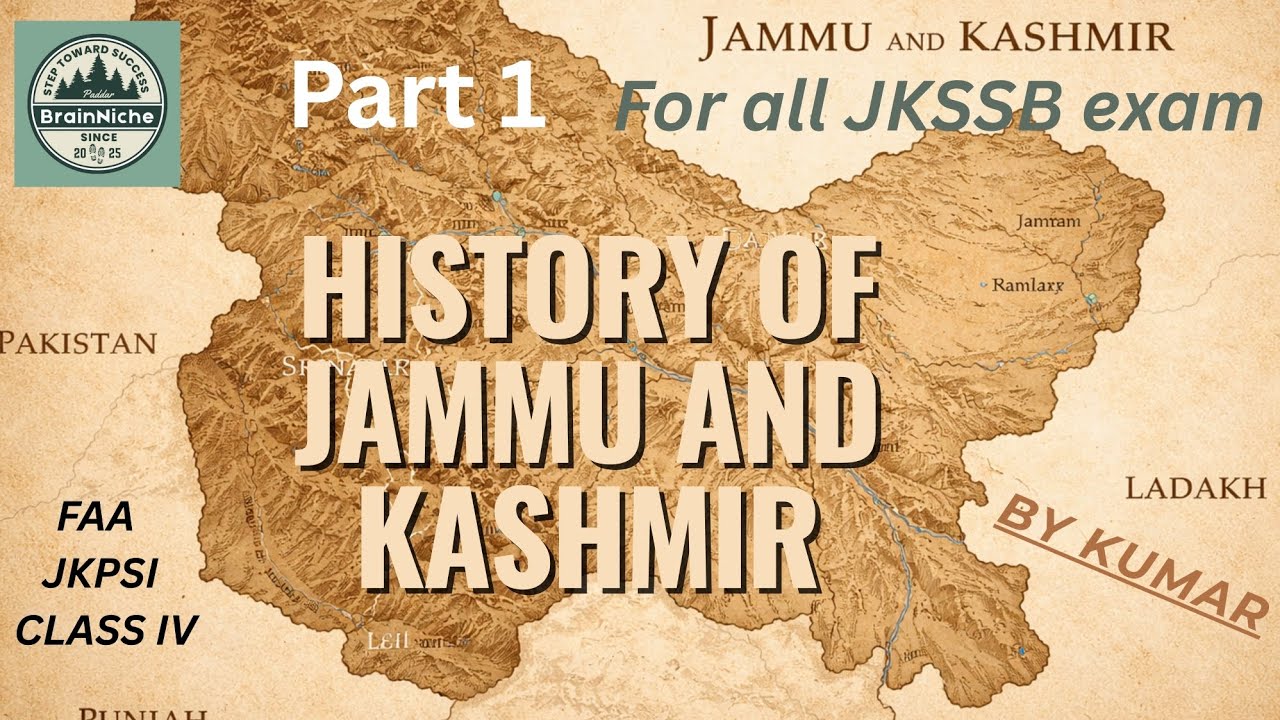 Short notes on History of Jammu and Kashmir Part 1 for all JKSSB exams    #FAA #JKPSI #CLASS IV