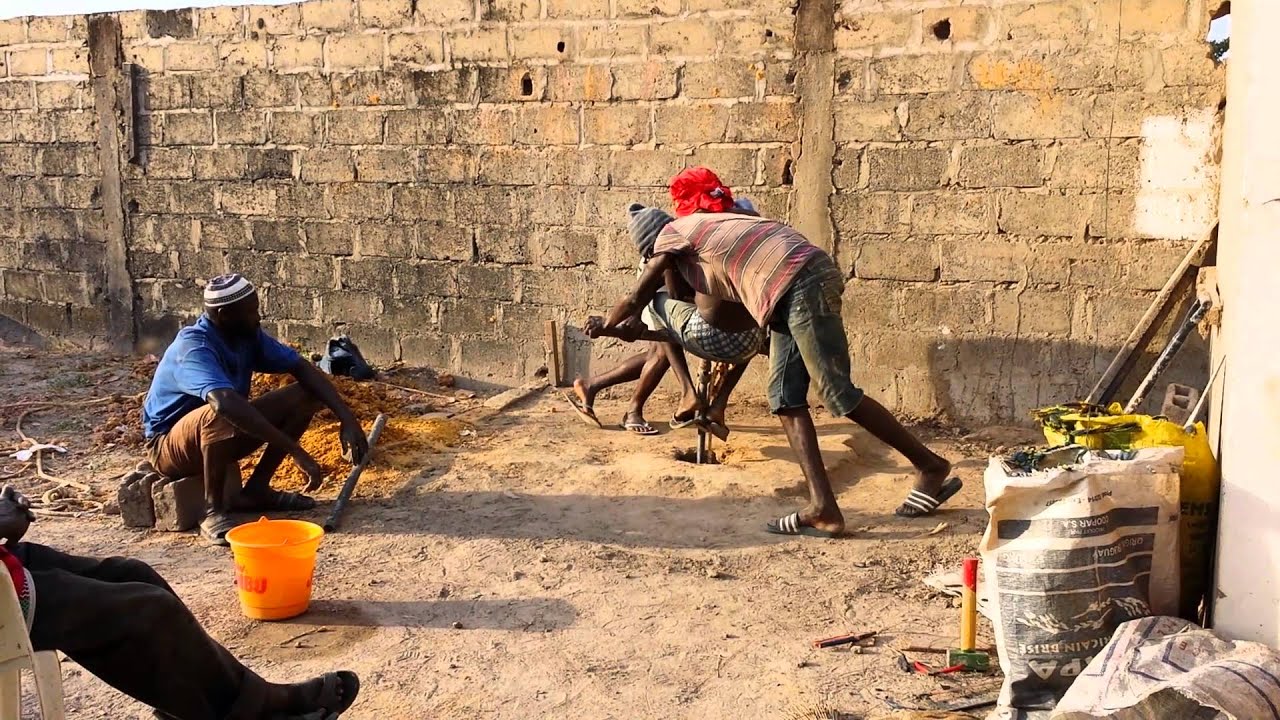 Borehole digging in The Gambia Part 1