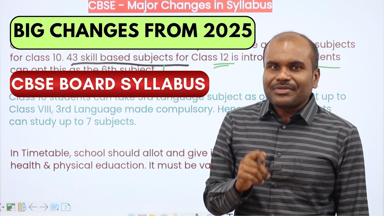 CBSE New Syllabus 2025 | Class 6 to 12 | மிகப்பெரிய (ஏ)மாற்றம் | பறிபோகும் மாணவர்களின் அறிவுத்திறன்