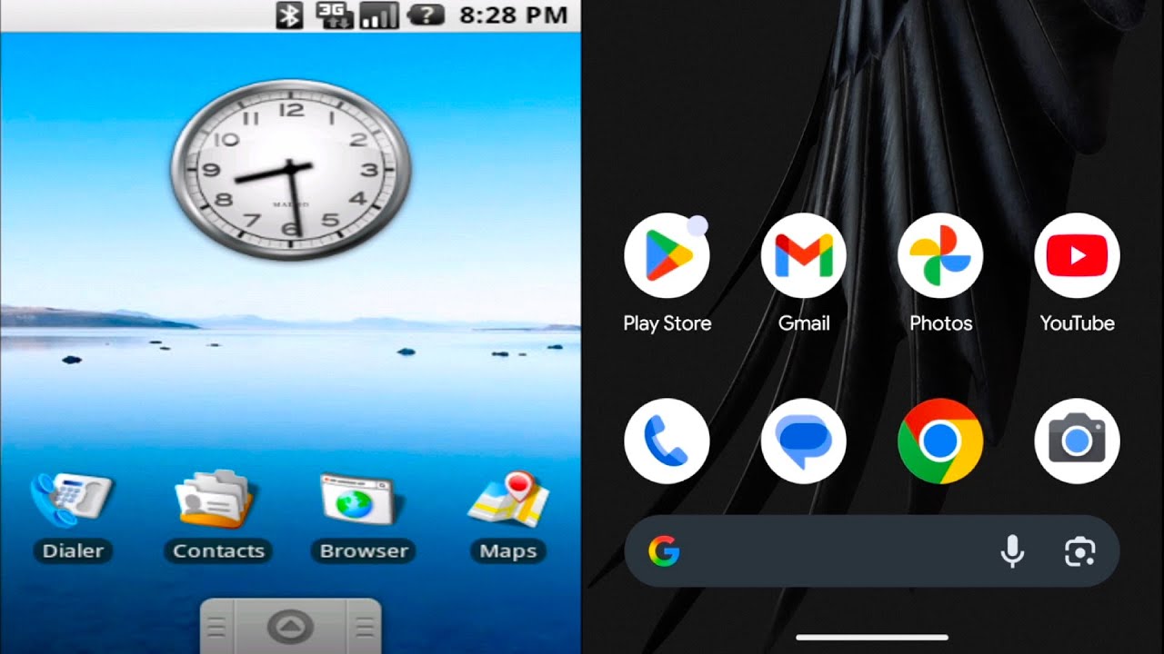 Android 1.0 против 16 пользовательских интерфейсов QPR2!
