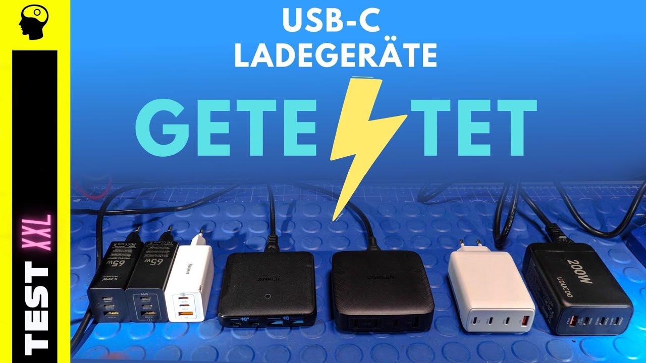 GaN USB-C Charger 65W - 200W - zers&auml;gt und getestet | USB Ladeger&auml;te Test