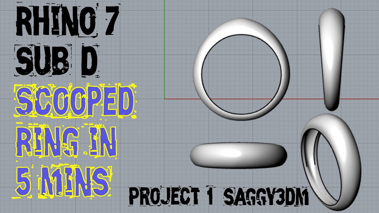 Rhino 7 SUB-D | Speed Project - 1 | Scooped ring in 5 mins | with real-time timer