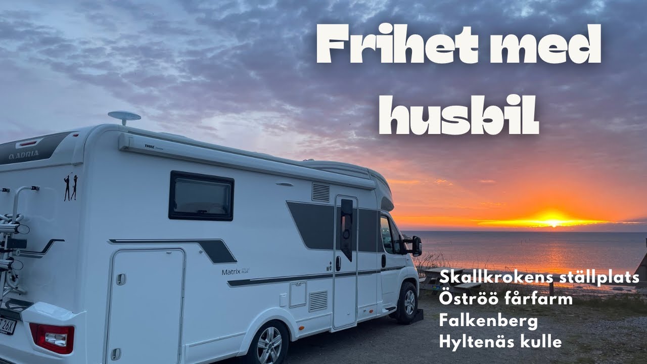 Frihet med husbil – Öströö fårfarm, Falkenberg & Hyltenäs kulle