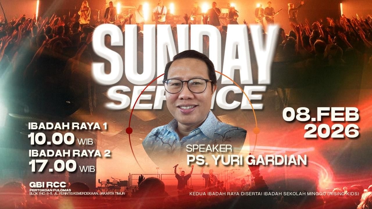 Ibadah Sore | 08 Februari 2026 | 17.00 WIB | Ps. Yuri Gardian