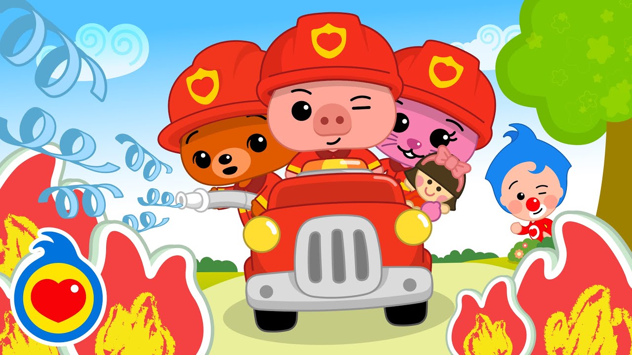 Bomberos al Rescate 🧑&zwj;🚒 Canciones Infantiles ♫ Plim Plim