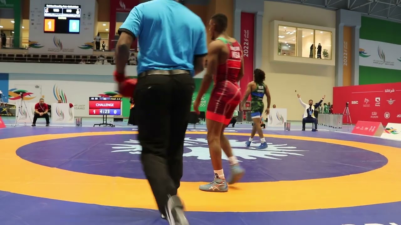 دورة الالعاب السعودية للمصارعة الرومانية نهائي وزن 60 (2-1)