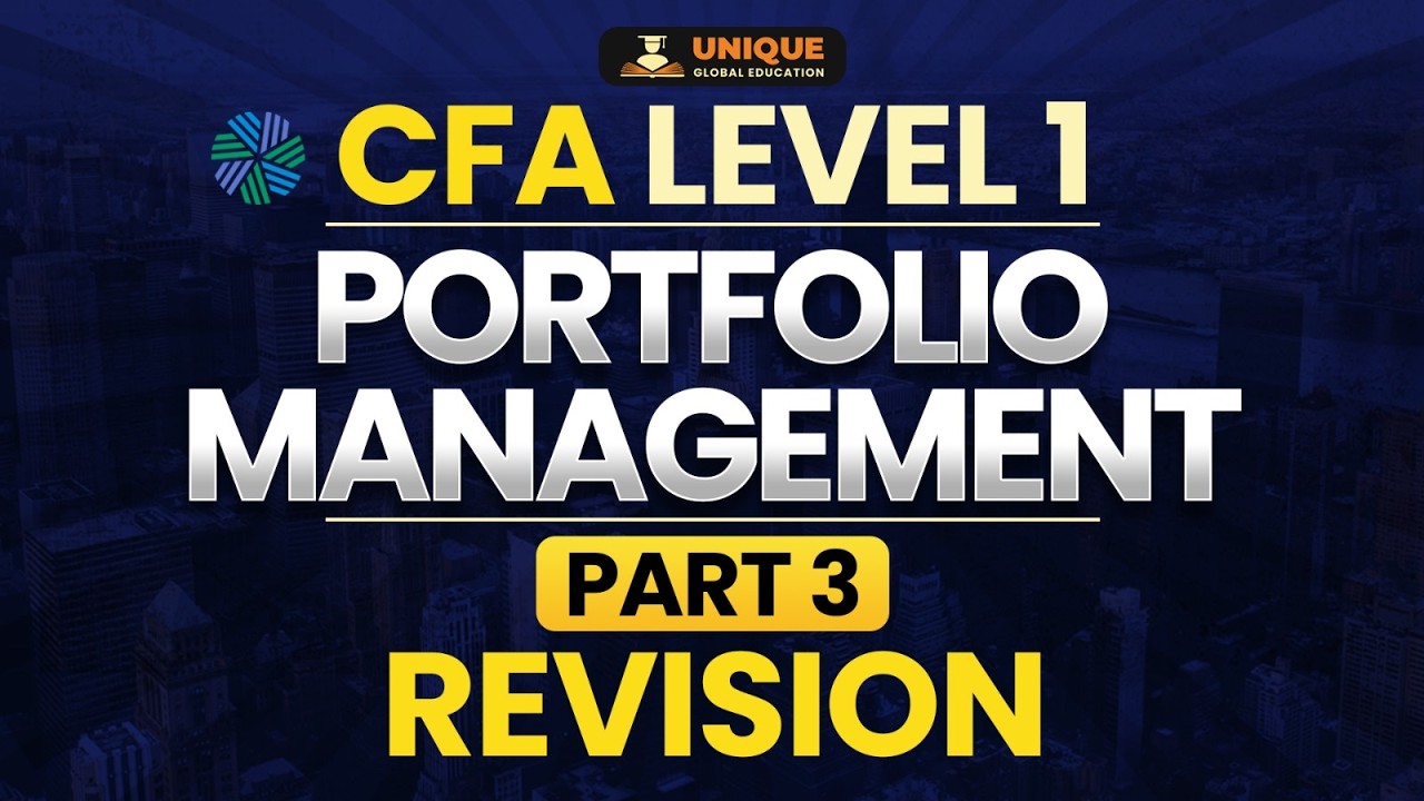 CFA L1 | Portfolio Revision | Part 3