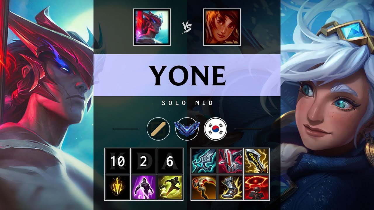 Yone Mid vs Taliyah - KR Diamond Patch 25.18