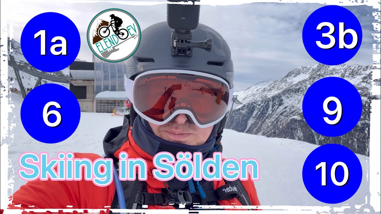 Skiing in S&ouml;lden | Pisten 1a, 3b, 6 (teil), 10, 9