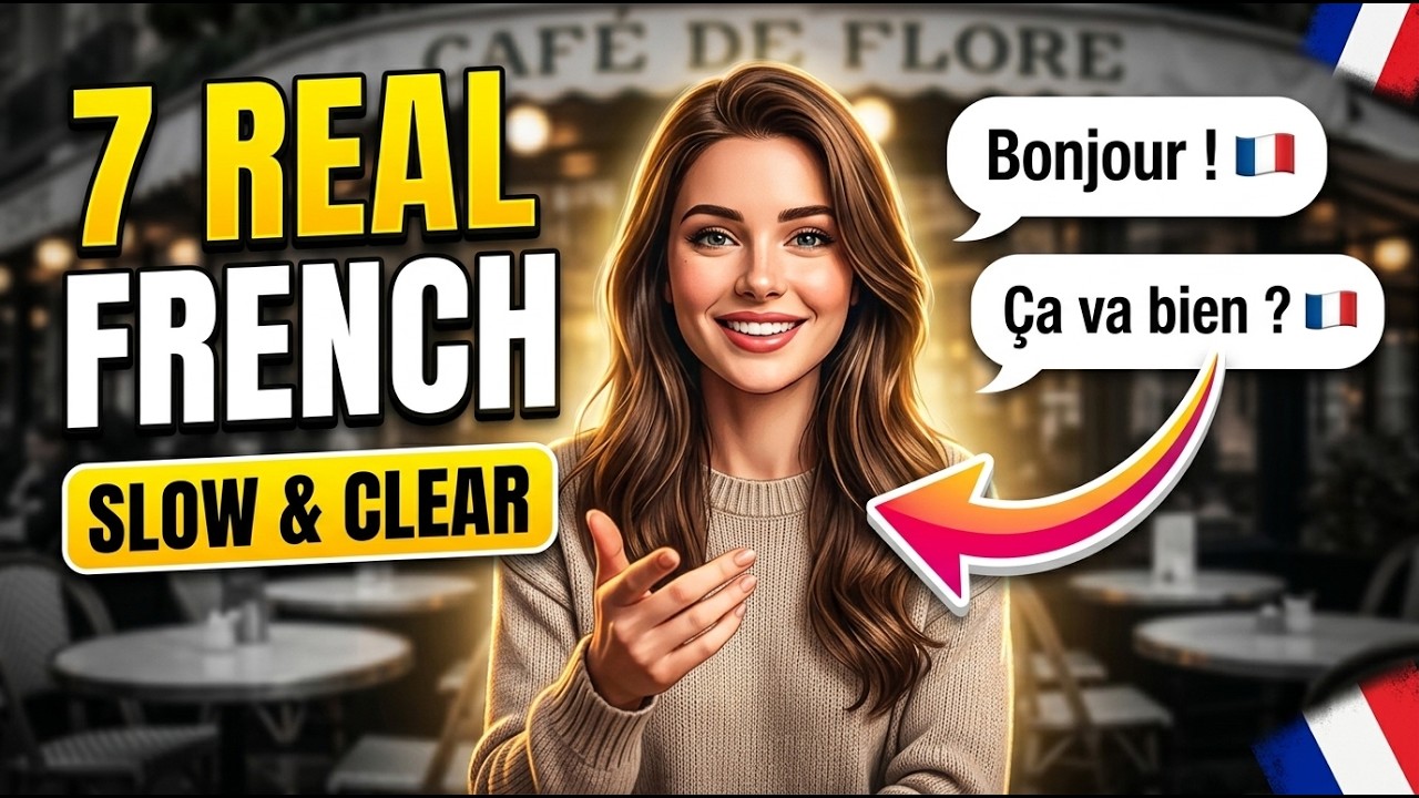 Learn French Fast with 7 Real Conversations | Beginner-Friendly & Clear