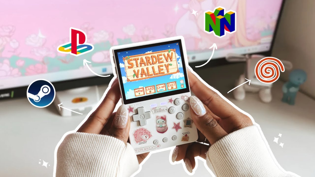 💗 trimui brick review + unboxing | playing stardew valley on a gameboy | retro emulation console