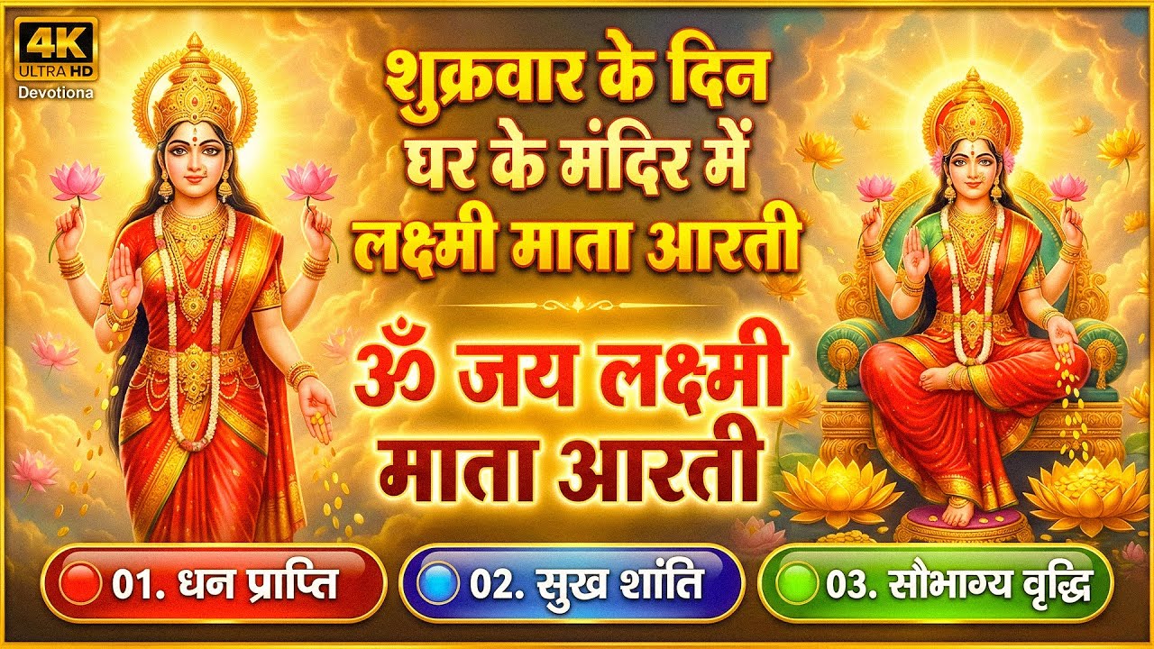 लक्ष्मी माता की आरती 🙏 | ॐ जय लक्ष्मी माता | Om Jai Laxmi Mata Aarti