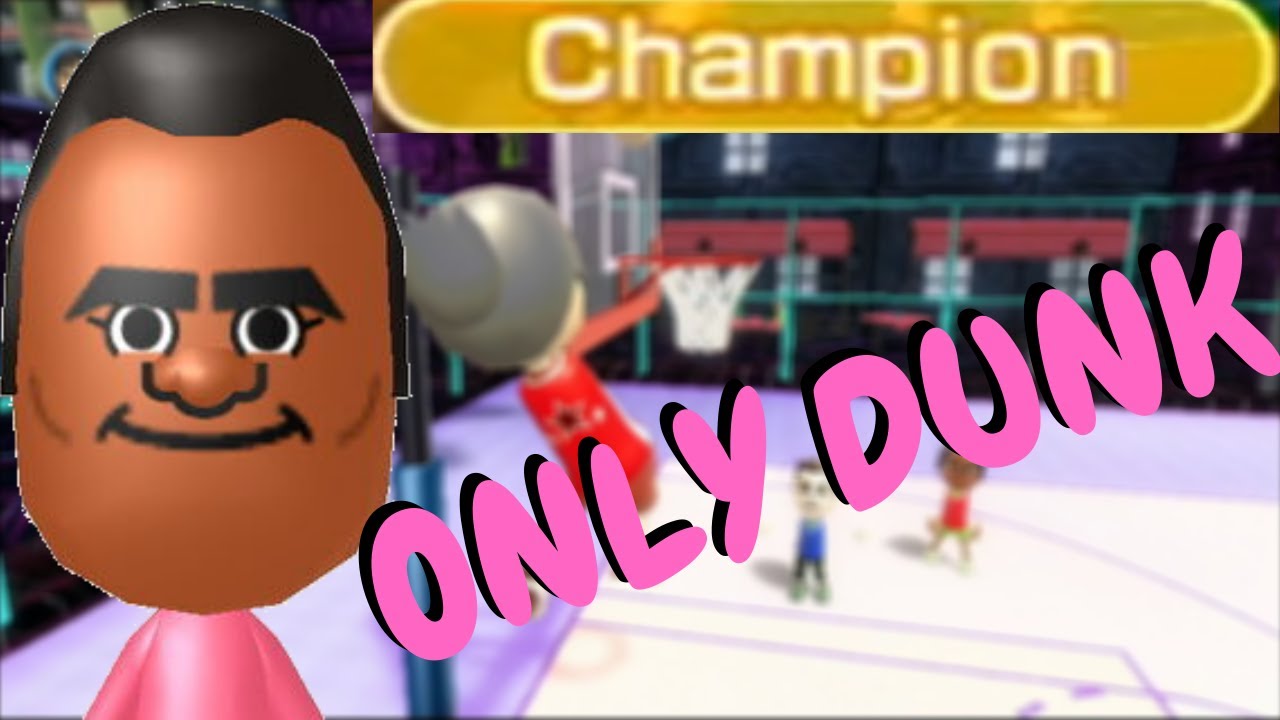 I beat Tommy in Wii Basketball - DUNK ONLY!