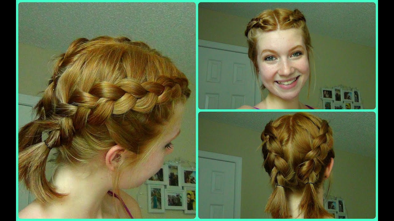 Pool/Beach Dutch Braids ~ Short Hair