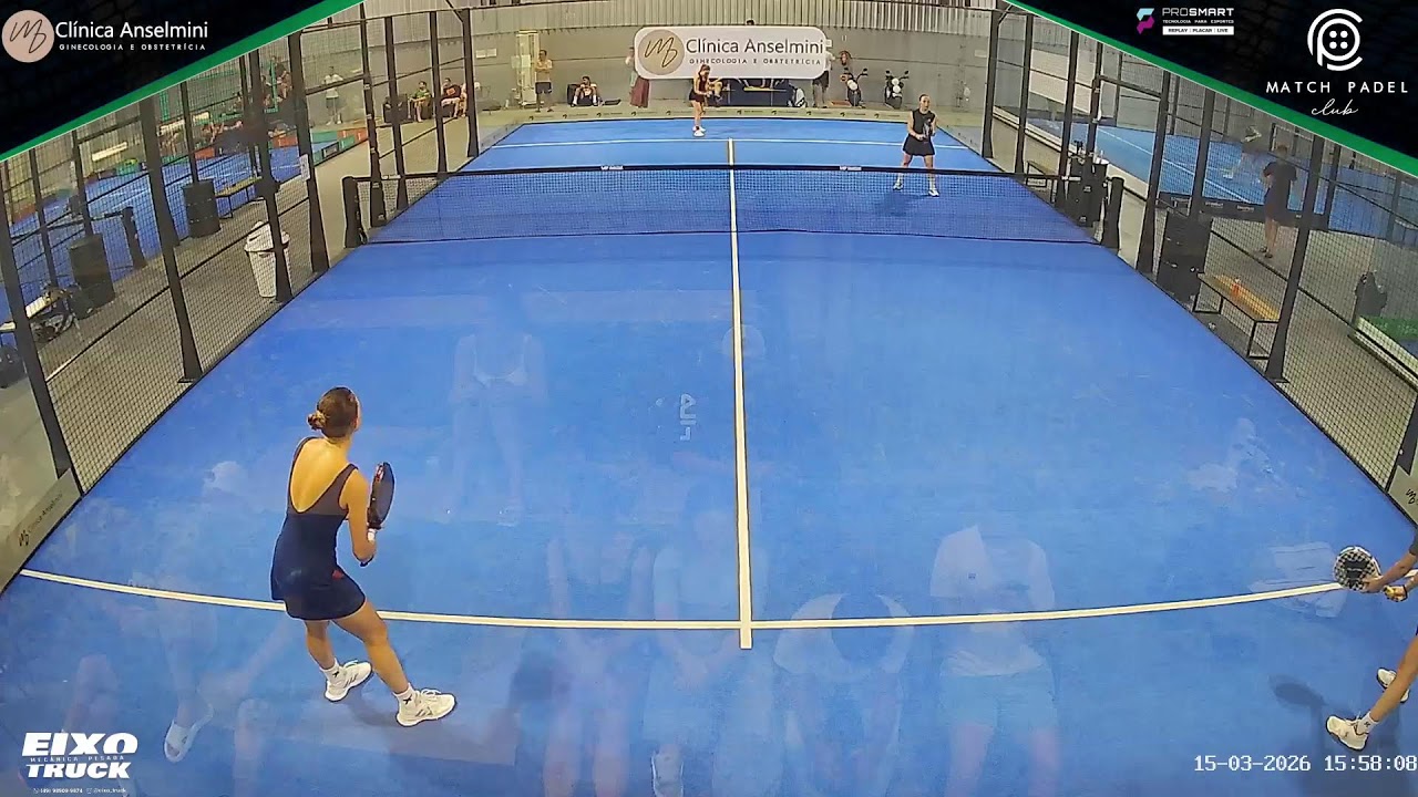 Quadra ANSELMINI (15/03/2026 - Parte 1) -  Match Padel Club Ao Vivo