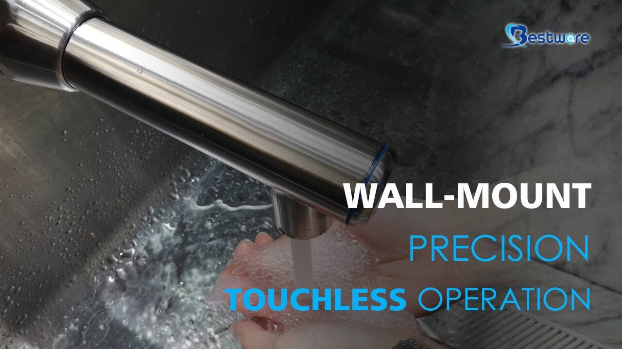 Touchless Precision | The Wall-Mount Faucet You Need #sensorfaucet